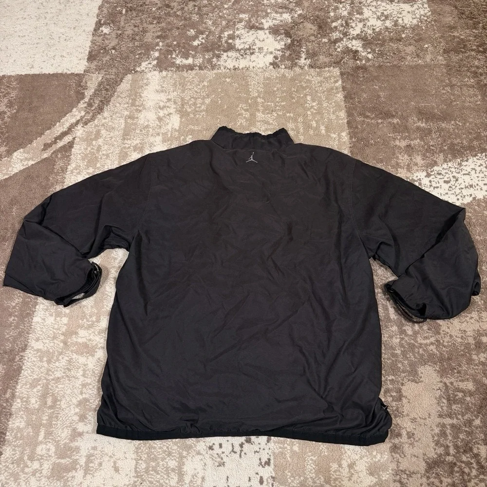 Jordan AF1 Full Zip Windbreaker Jacket‎ Mens 3XL Black Jumpman Long Sleeve